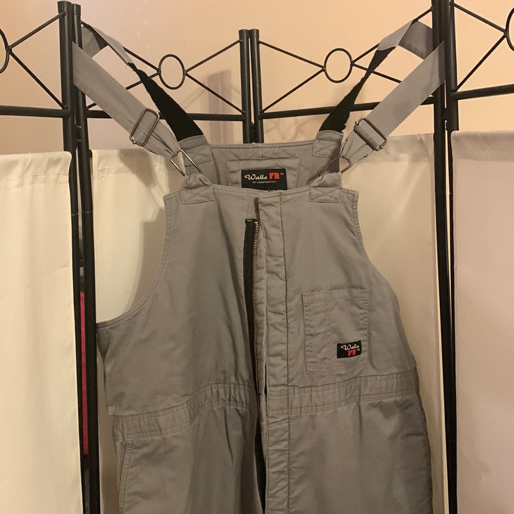 Mens Size 3X-Large Tall FR Bibs, insulated